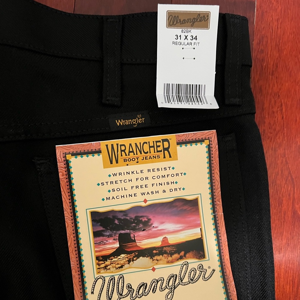 Brand new Wrangler’s Wrancher style pants
31 x 34